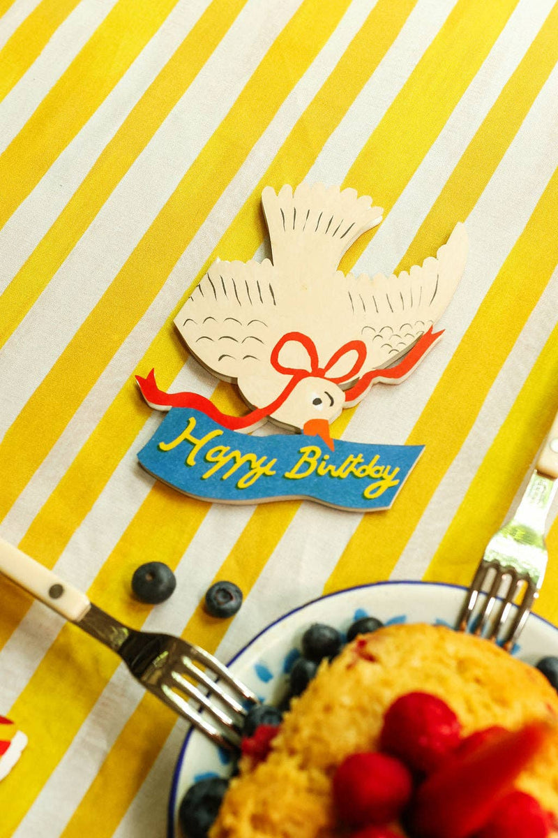 Happy Birthday Bird - Die Cut Card-zoom-