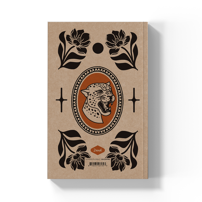 Leopard Florals Kraft Classic Layflat Notebook-zoom-