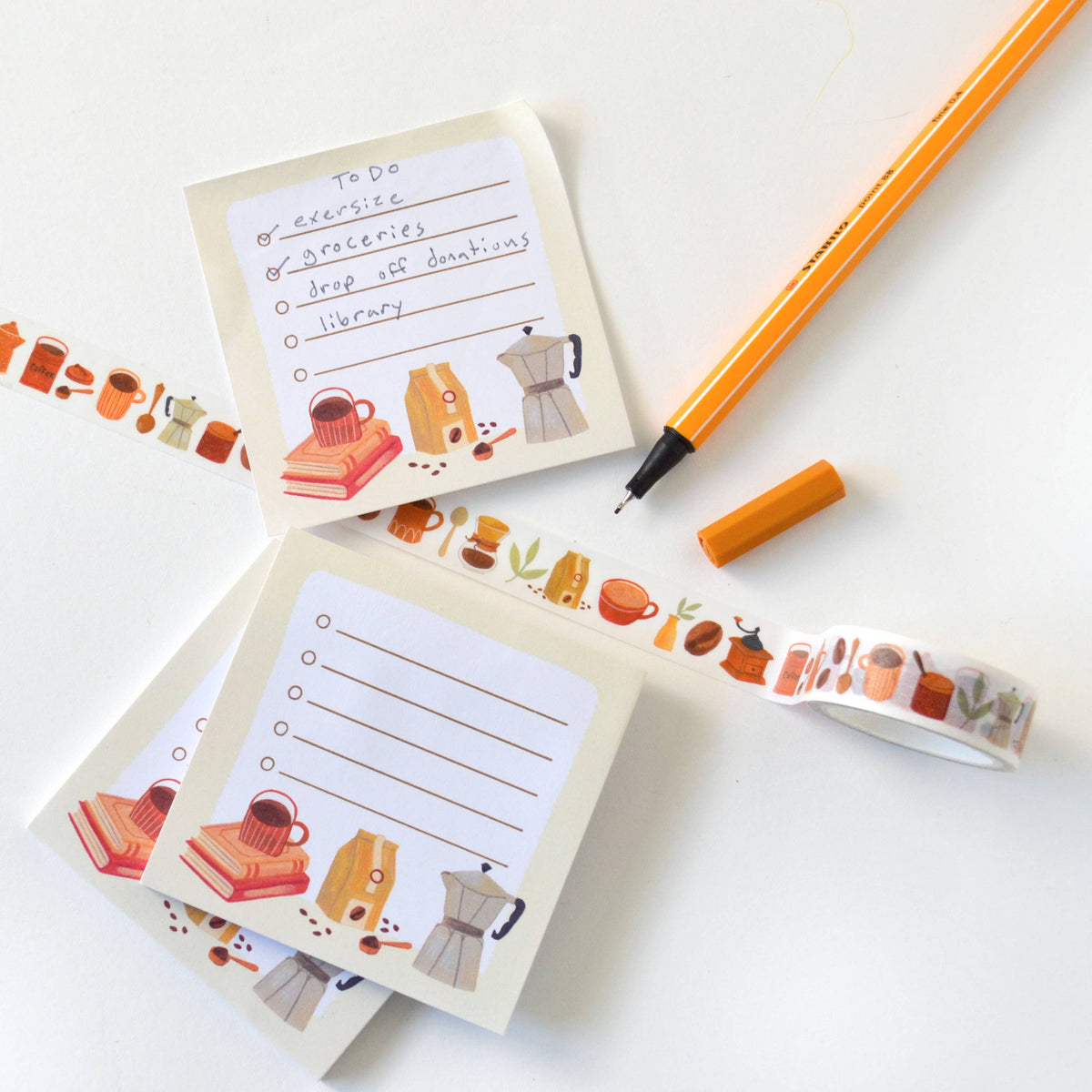 Little List Coffee Sticky Note