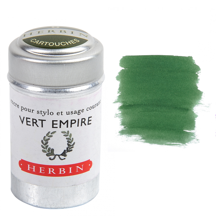 Herbin Fountain Pen Ink Cartridges - Tin of 6-zoom-