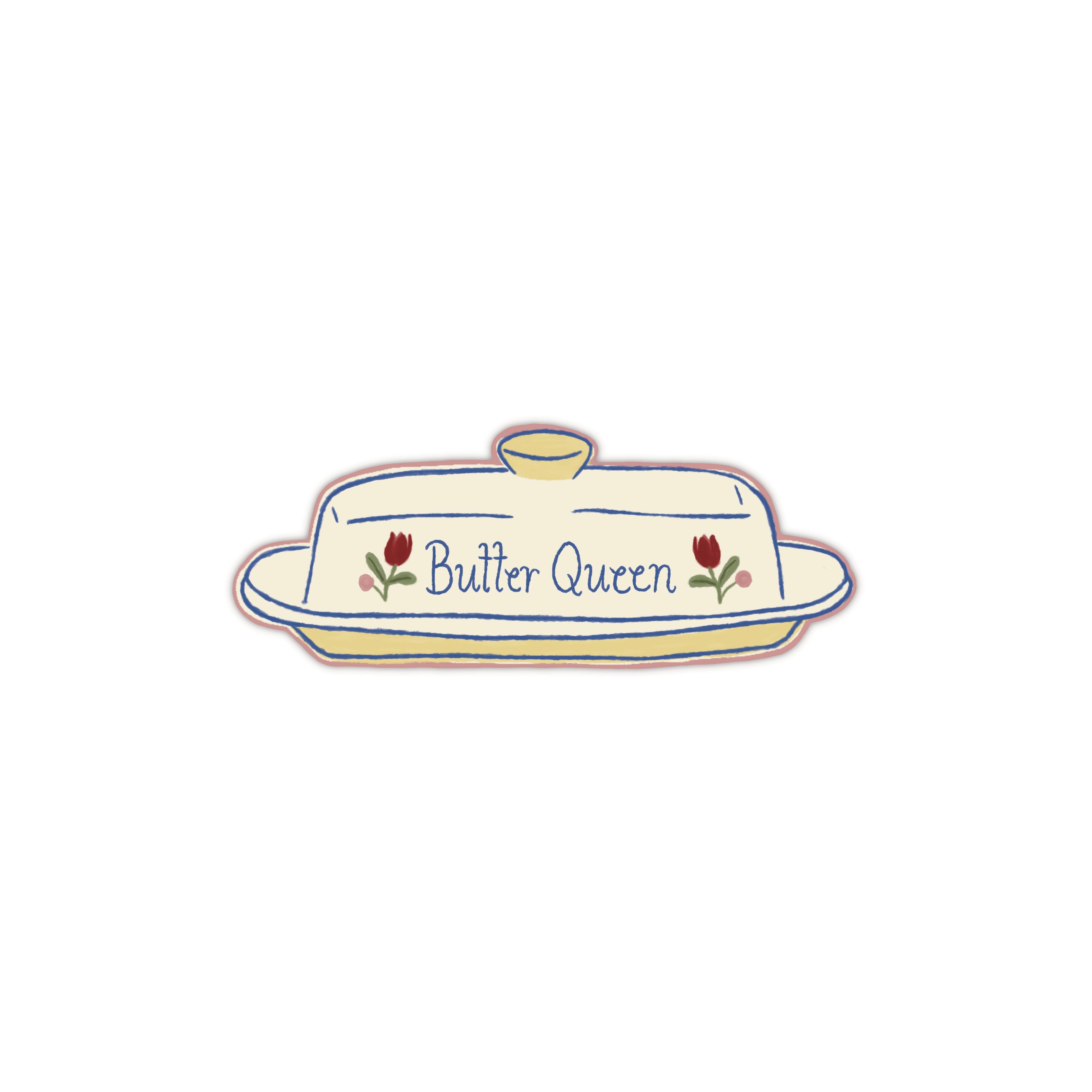 Butter Queen Die-Cut Sticker