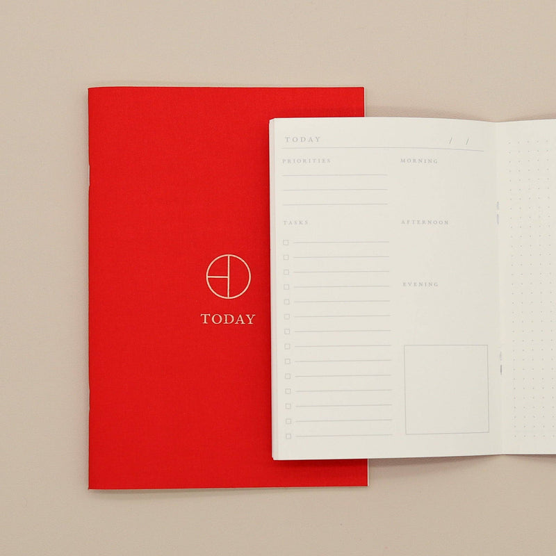Vermillion Cloth Saddle Stitch Planner-zoom-