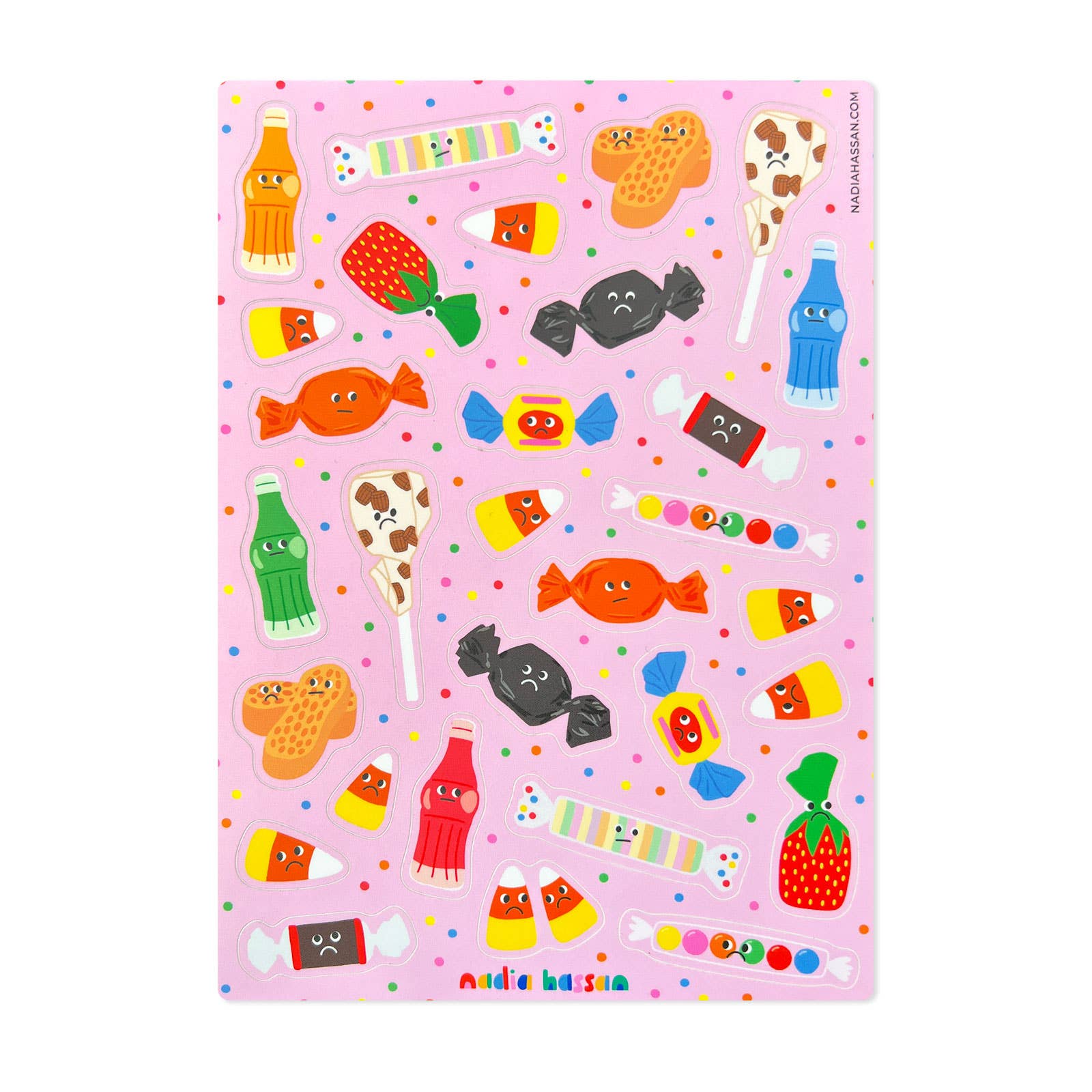 Sad Candy 5x7 Sticker Sheet