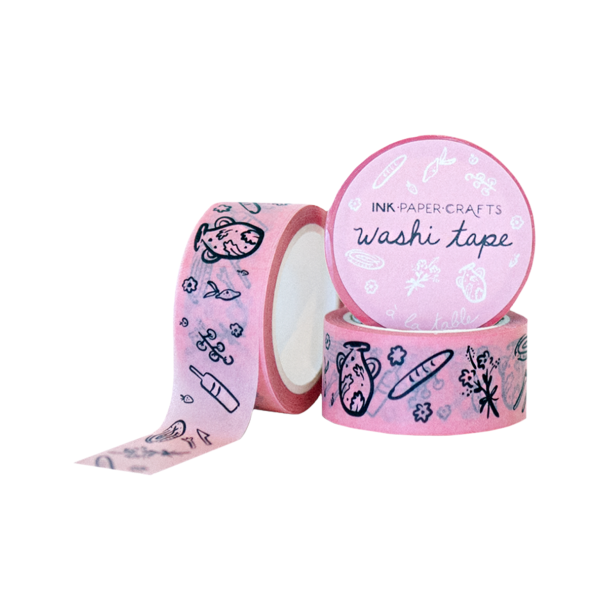 A La Table In Pink Washi Tape