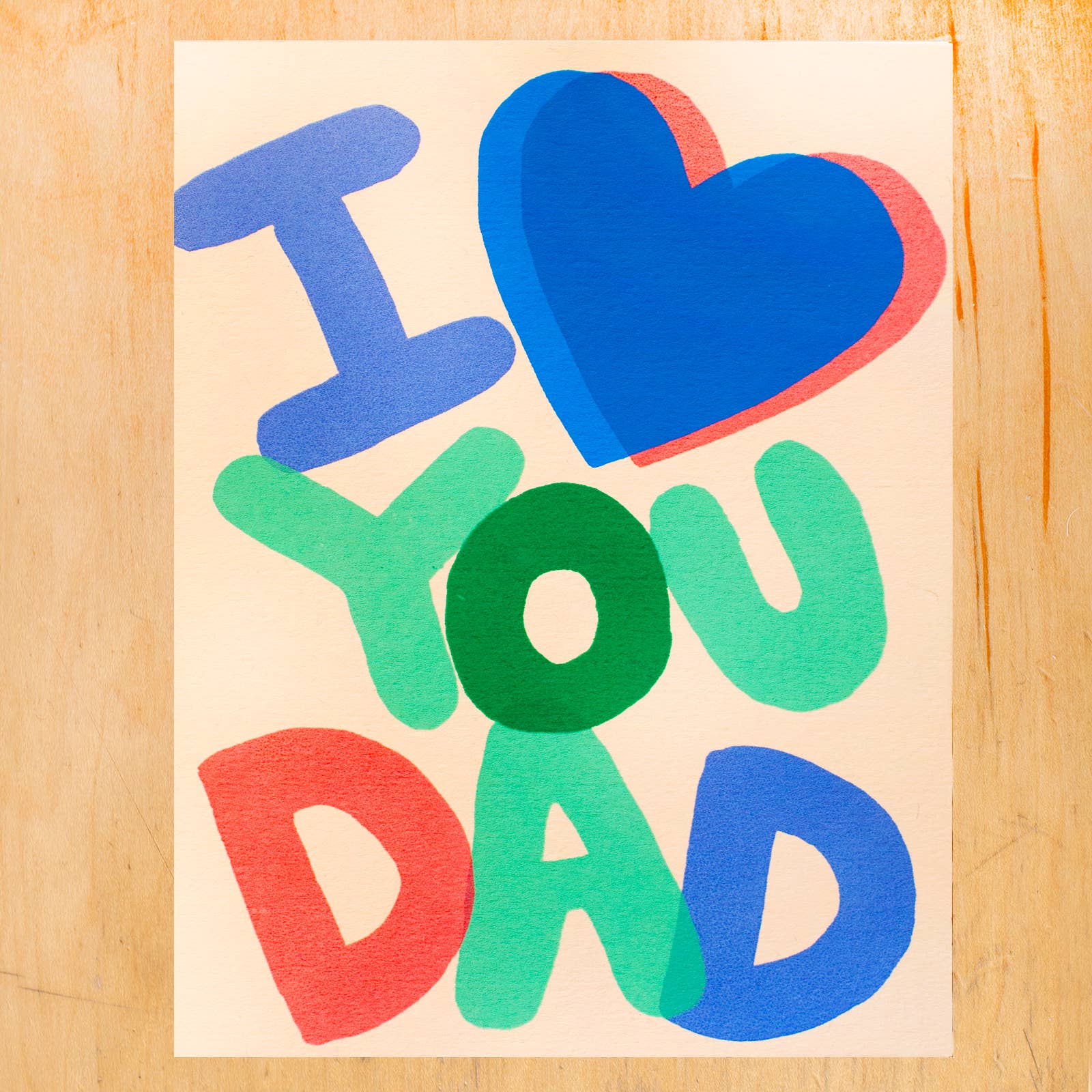 I Heart You Dad Greeting Card-1