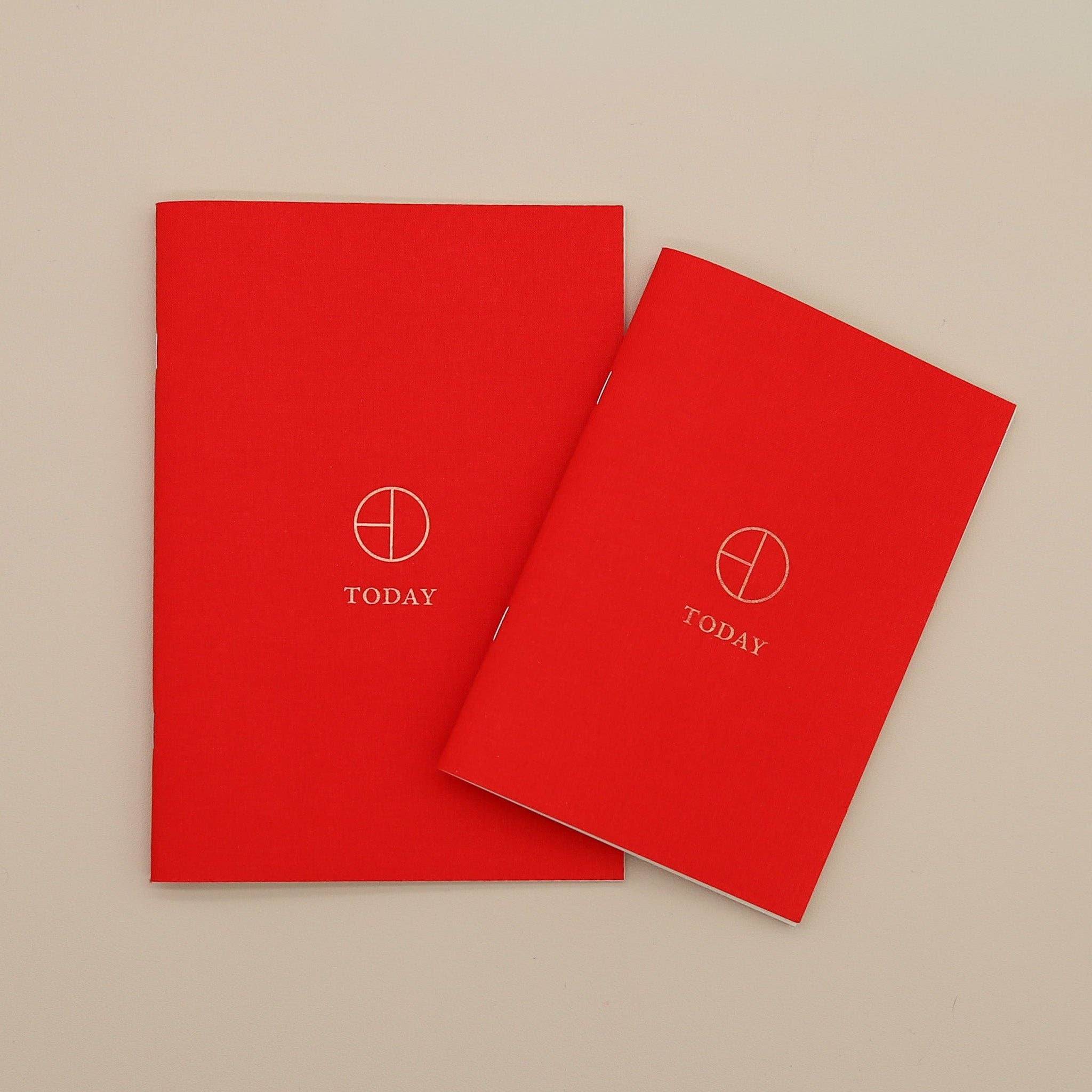 Cloth Saddle Stitch Planner - Vermillion