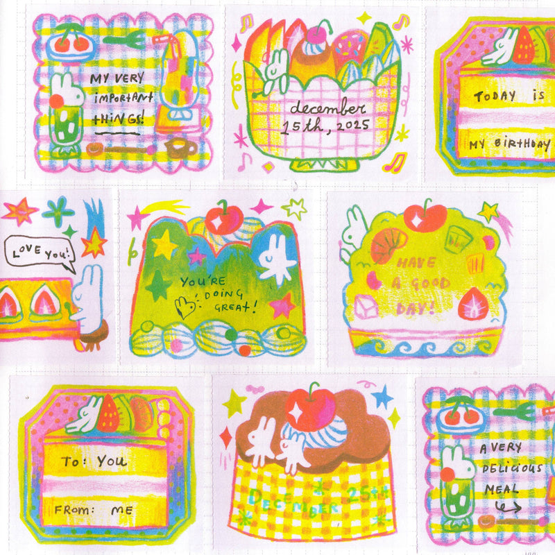 'My Little Dessert Memo' Memo Tape Roll-zoom-