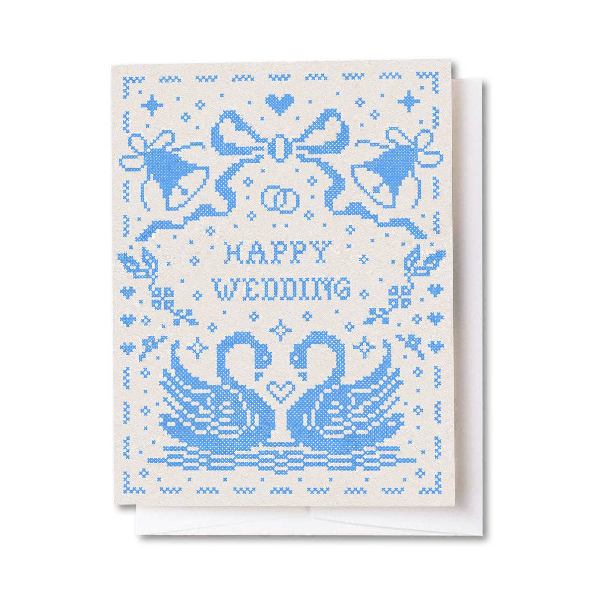 Happy Wedding Cross-Stitch Card-1
