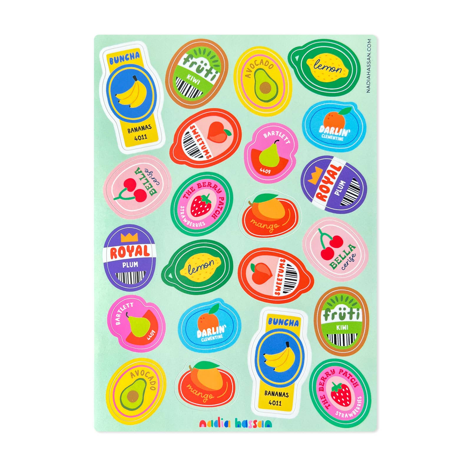 Produce Stickers 5x7 Sticker Sheet-zoom-1