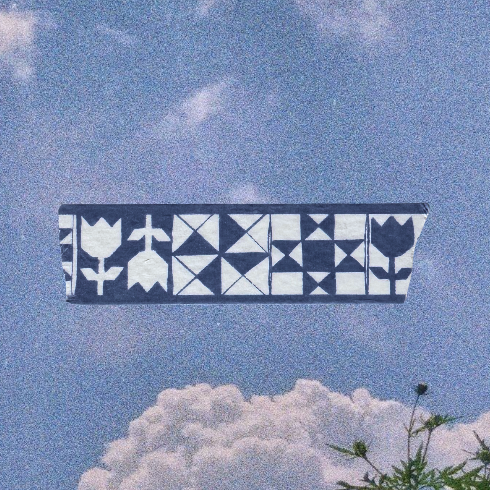 Dark Blue Quilt Washi Tape-zoom-1