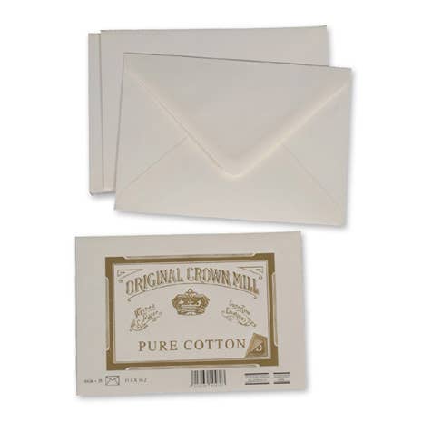 Original Crown Mill Pure Cotton Envelopes 25Pk-zoom-