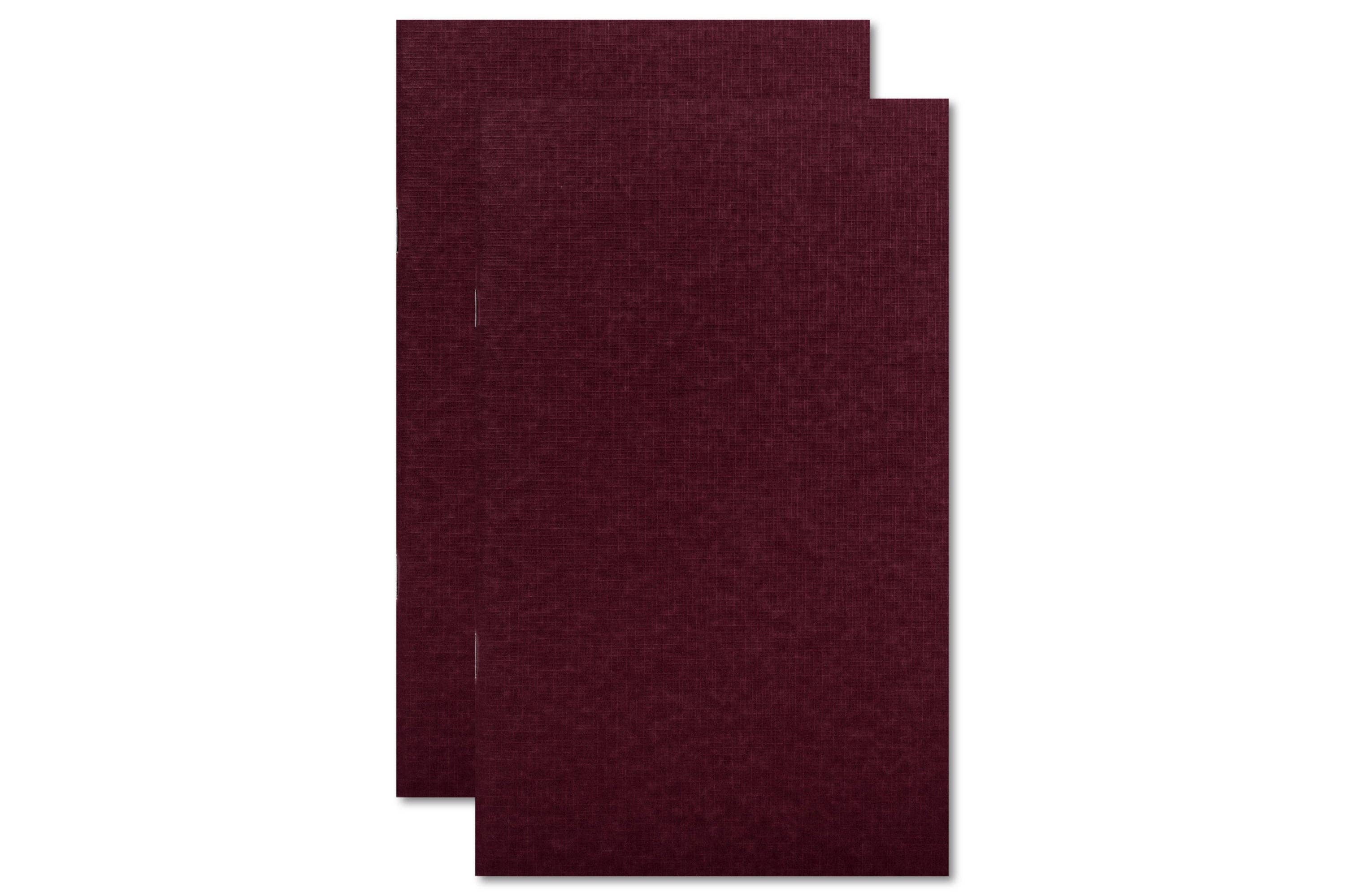 #204 Idea Notebooks, Set of Two, Wine/White-zoom-2