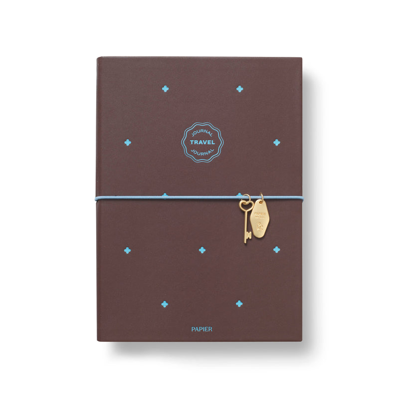 Guided Travel Journal, A5 Softcover - Travel Stamp-zoom-