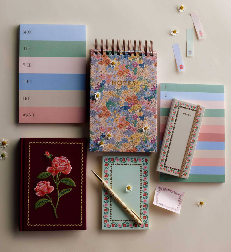 Roses Embroidered Journal-zoom-