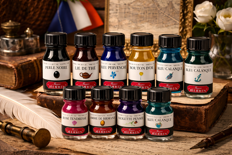 Herbin Fountain Pen Ink 10ml Bottle-zoom-