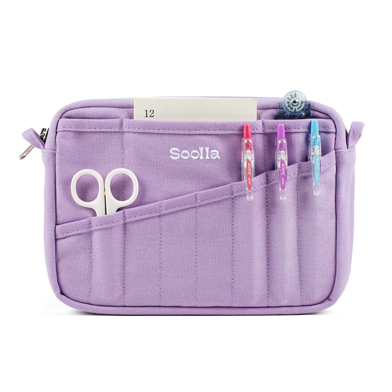 Soolla® Studio Pouch, Lilac Love (Stationery Pouch)-zoom-