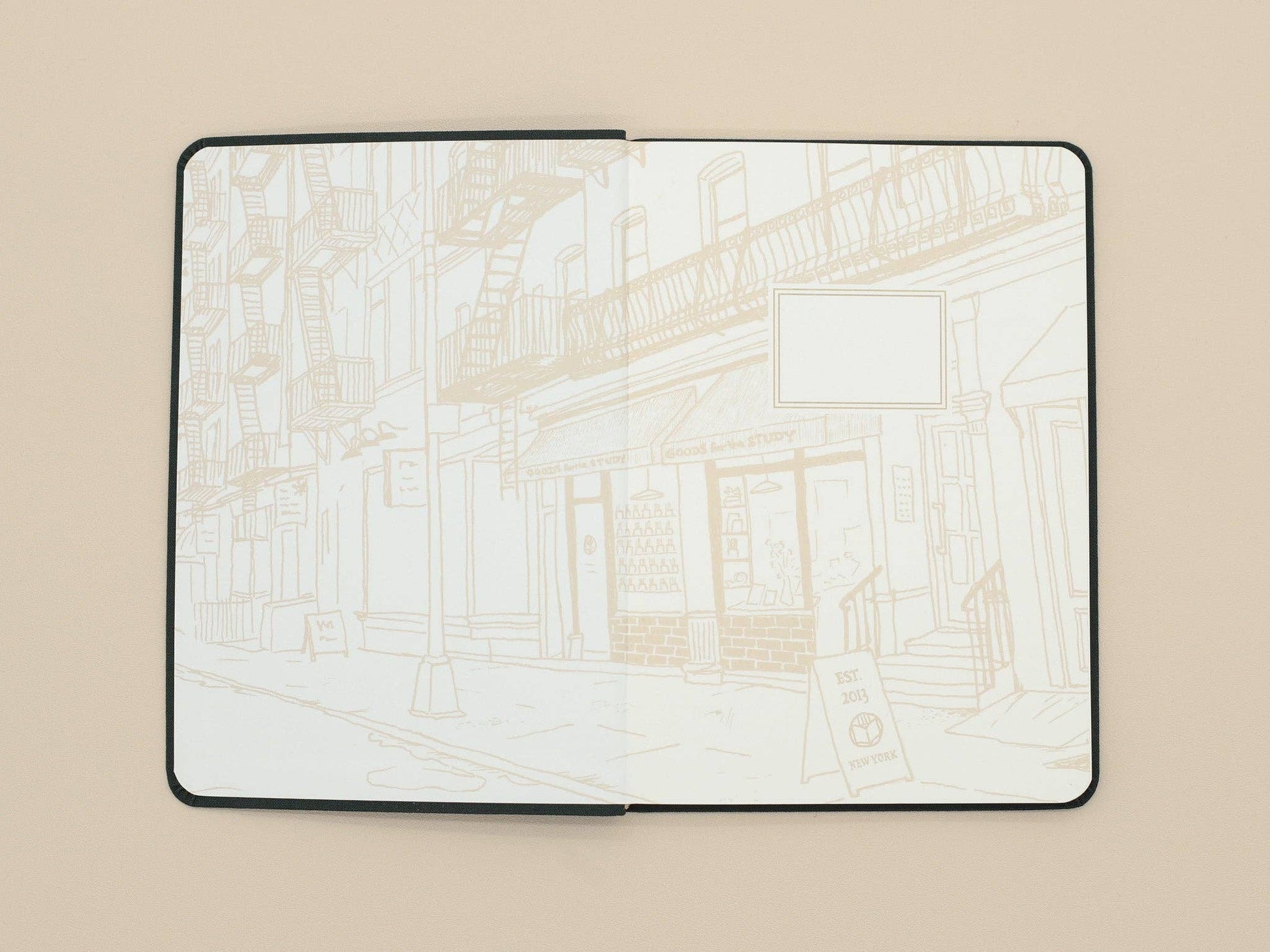 Goods for the Study Flexi Linen Journal - Pine-2