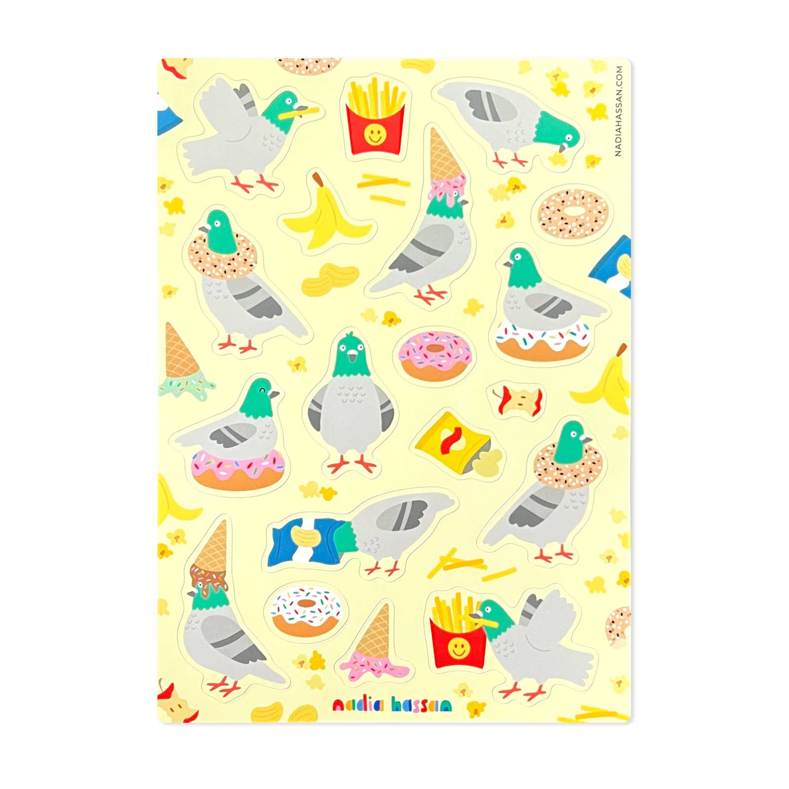Pigeon Paradise 5x7 Sticker Sheet