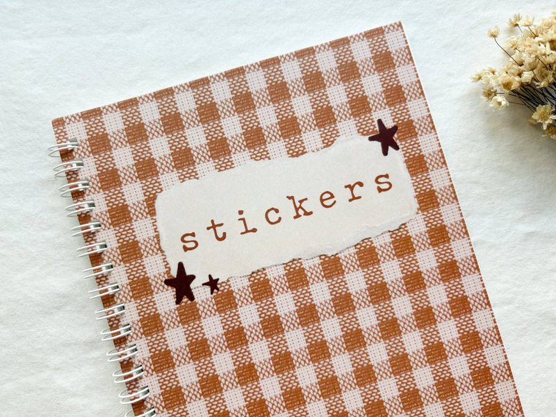 Large Gingham Sticker Collection Book-zoom-