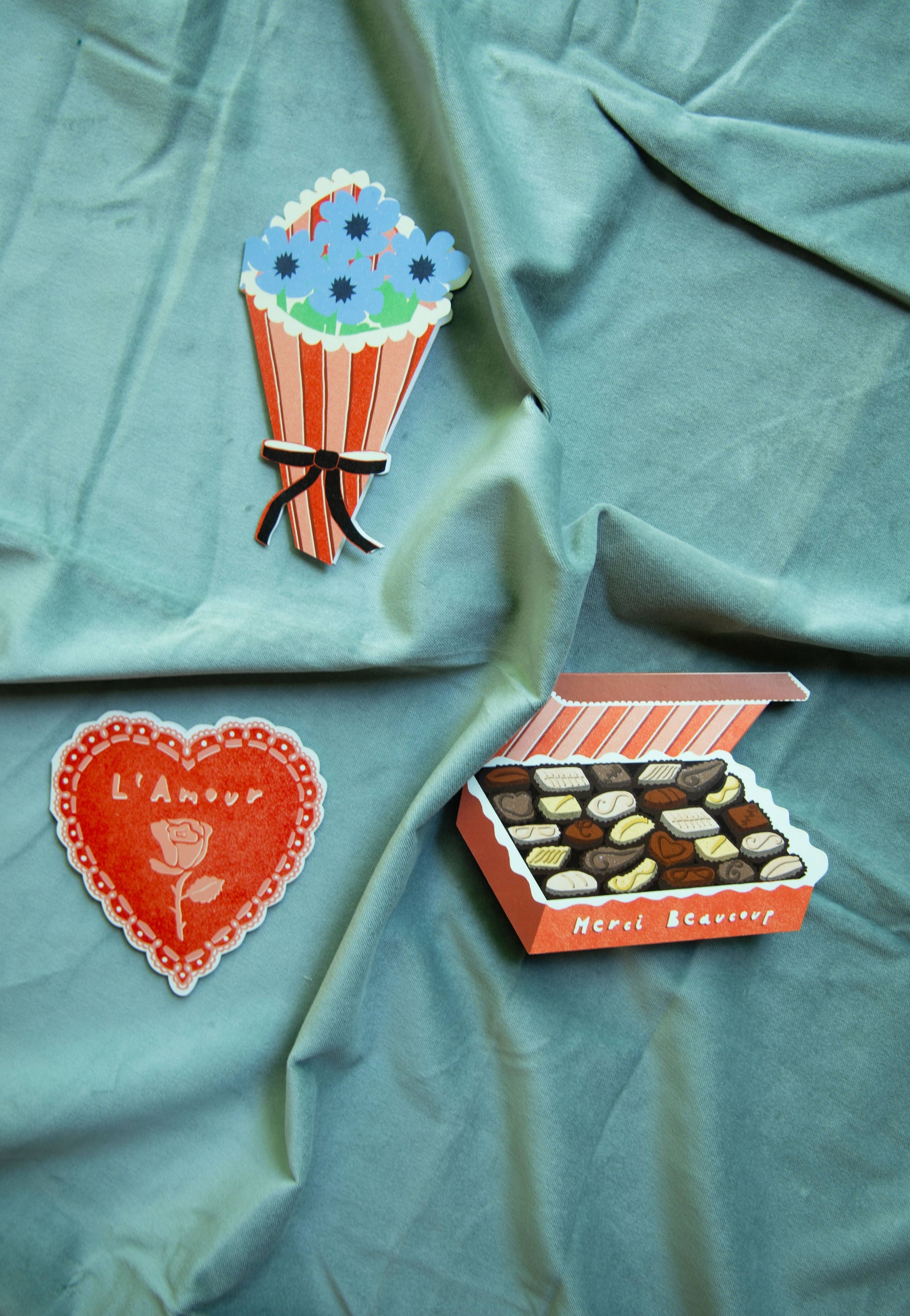 Flower Bouquet Mini Cards - Box of 6-3
