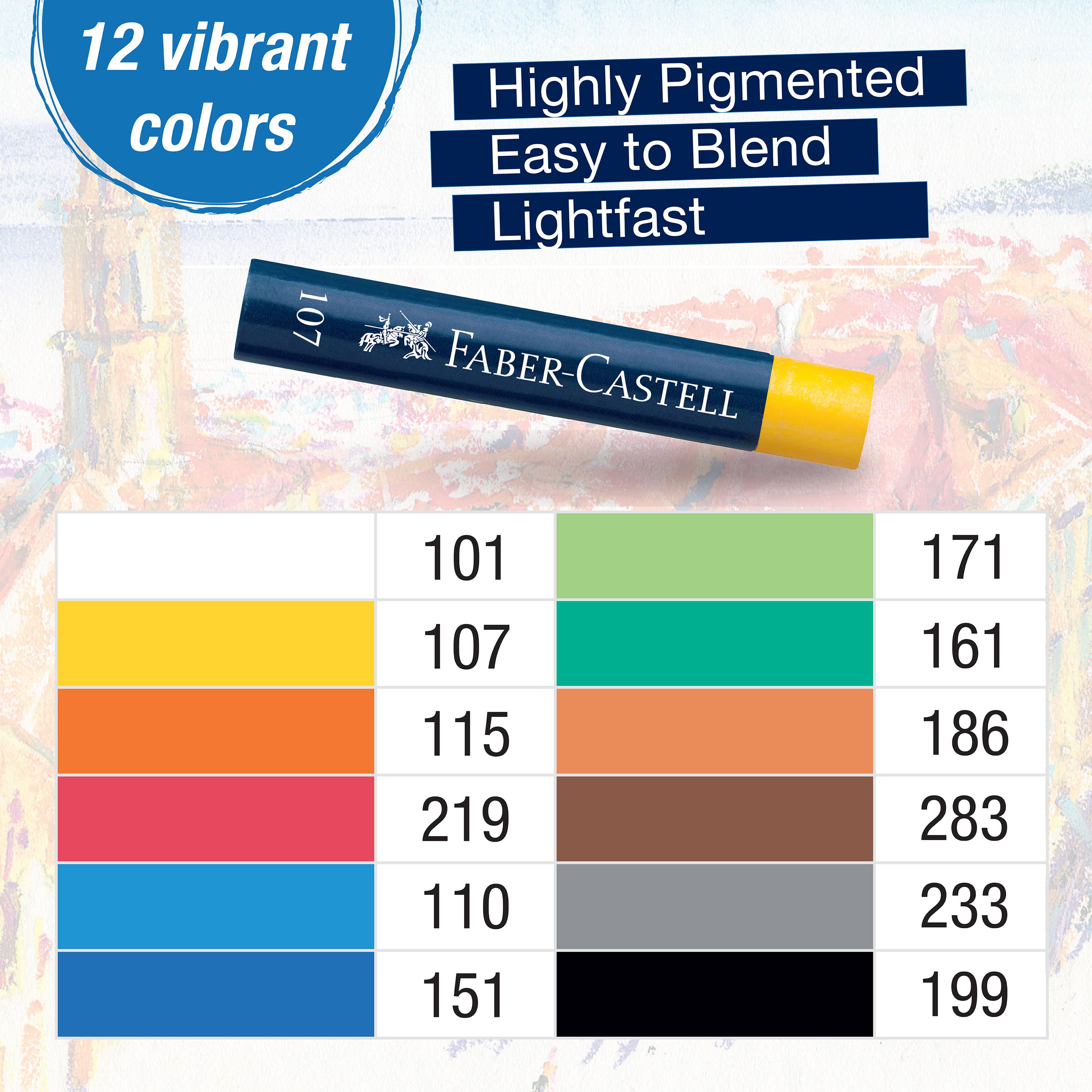 Oil Pastel Crayons, Box of 12