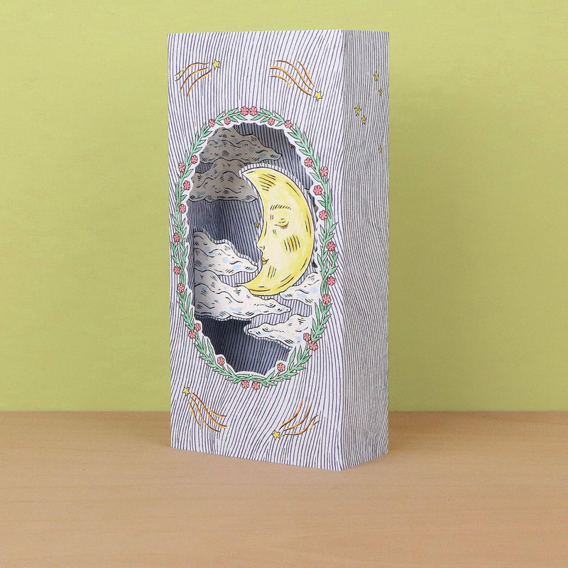 Magical Moon 3D Die-Cut Greeting Card-zoom-