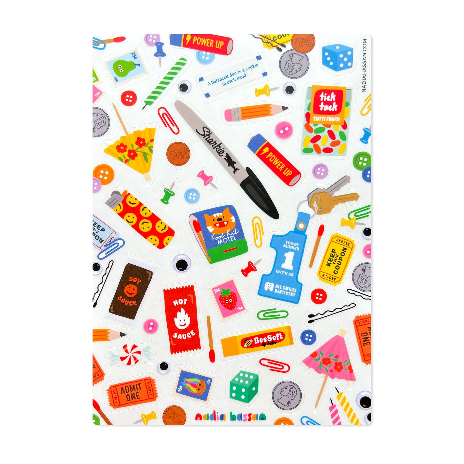 Junk Drawer 5x7 Sticker Sheet-zoom-1