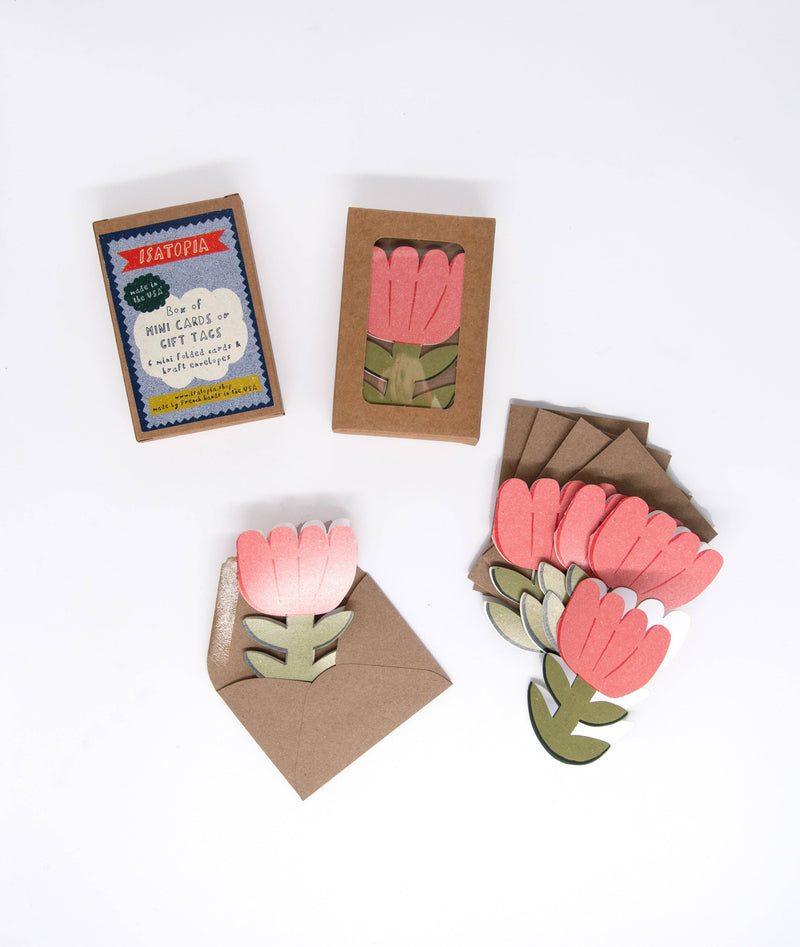 Blooming Flower Mini Cards - box of 6-zoom-
