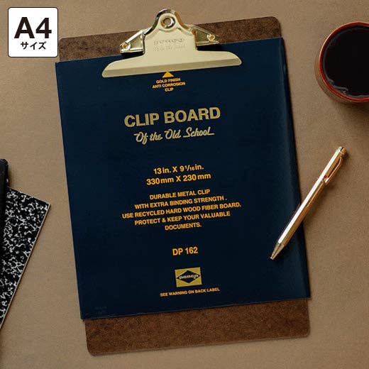Old School Clipboard/ A4/ Gold Clip-1