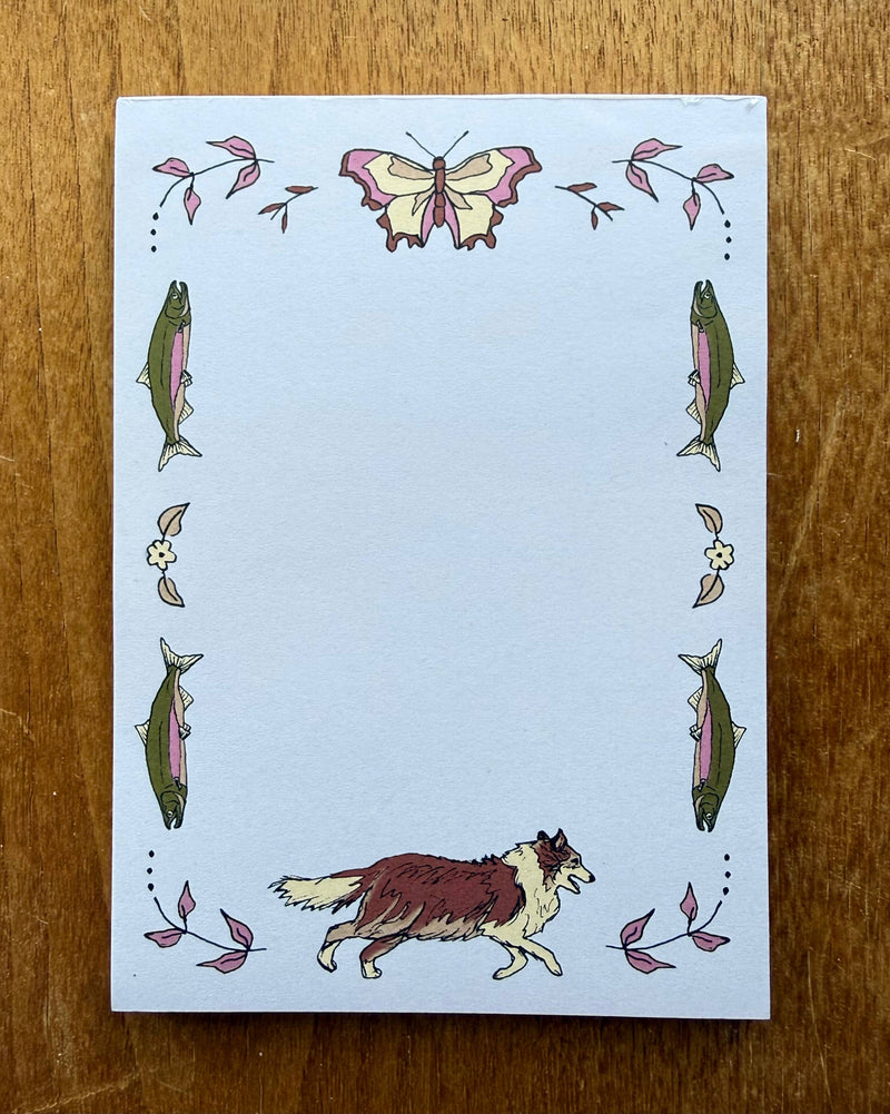 The Great Outdoors Collie Dog Notepad-zoom-