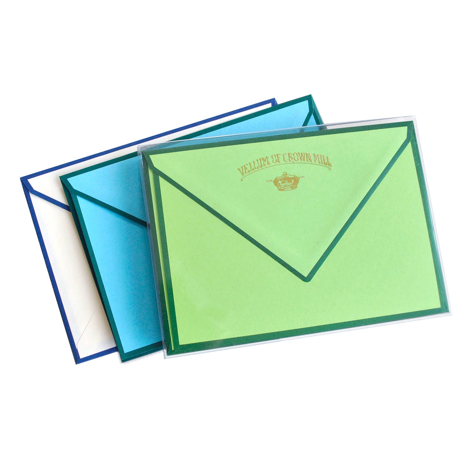 Original Crown Mill Color Edge Note Card Box-zoom-1