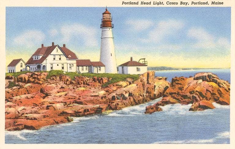 Portland Head Lighthouse Postcard-zoom-1