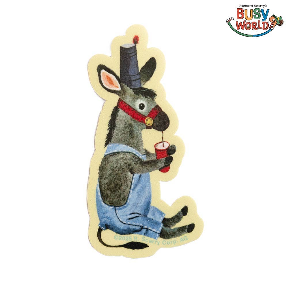 3P4 x Richard Scarry® - Donkey Sticker-zoom-1