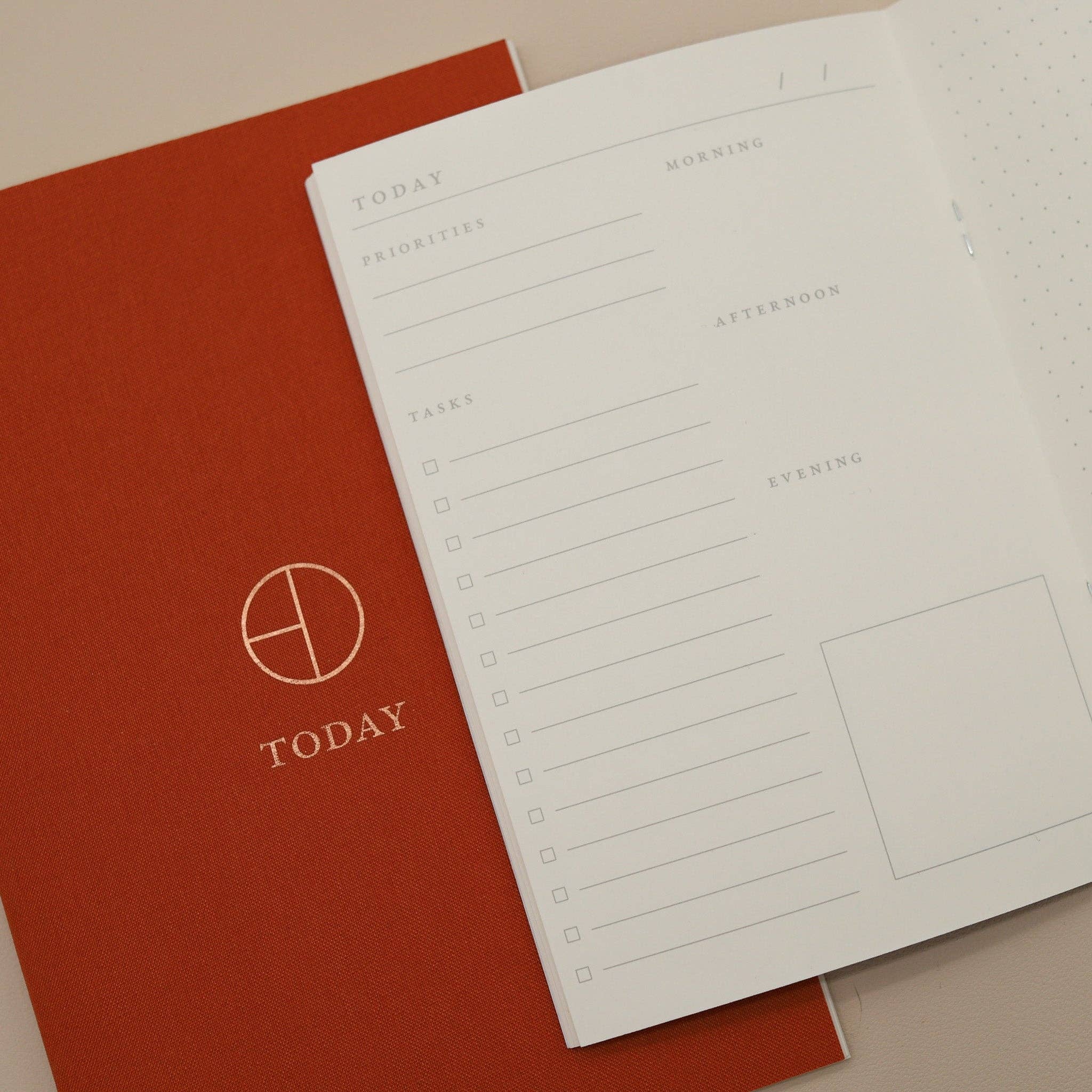 Terra Cotta Cloth Saddle Stitch Planner-zoom-4
