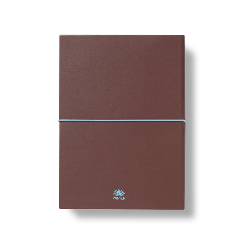 Lined Notebook, A5 Softcover - Chestnut & Ink-zoom-