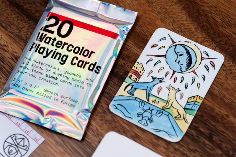 Watercolor Playing Cards, Pack of 20-zoom-