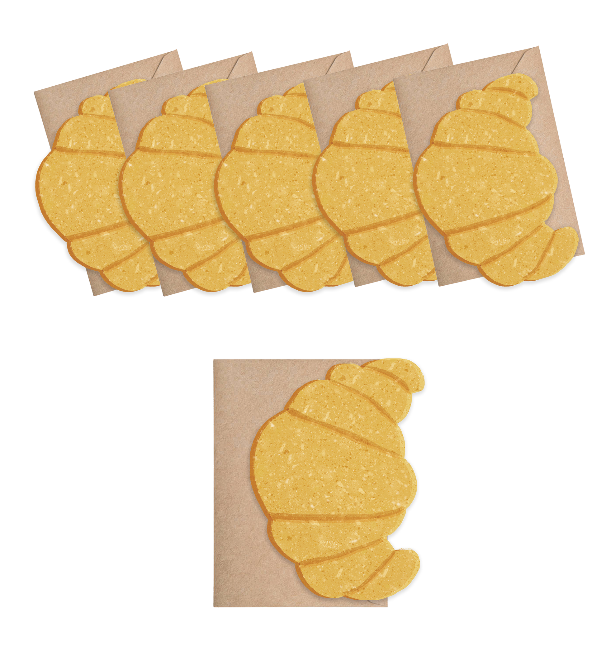Croissant Mini Cards - box of 6-2