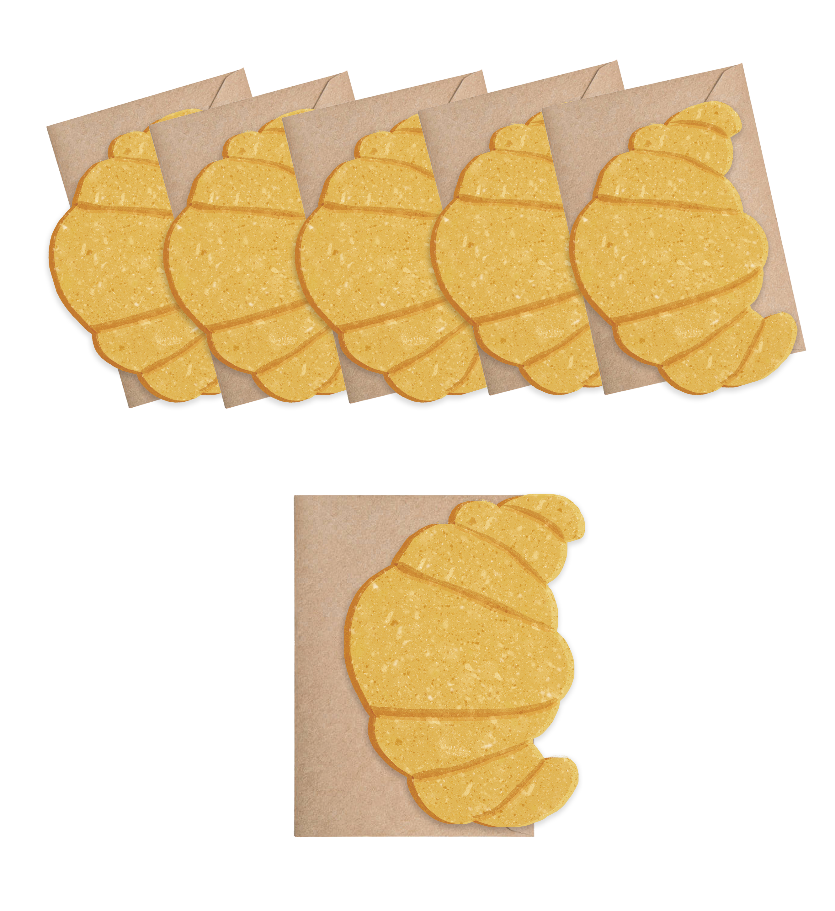 Croissant Mini Cards - box of 6-zoom-2