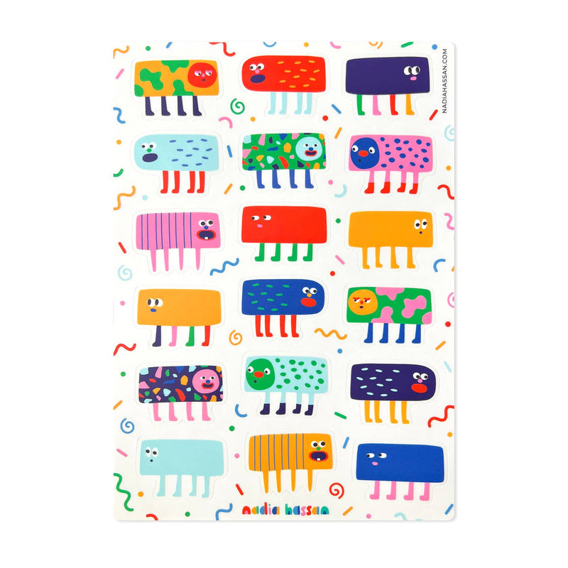 Lil' Guys 5x7 Sticker Sheet-zoom-
