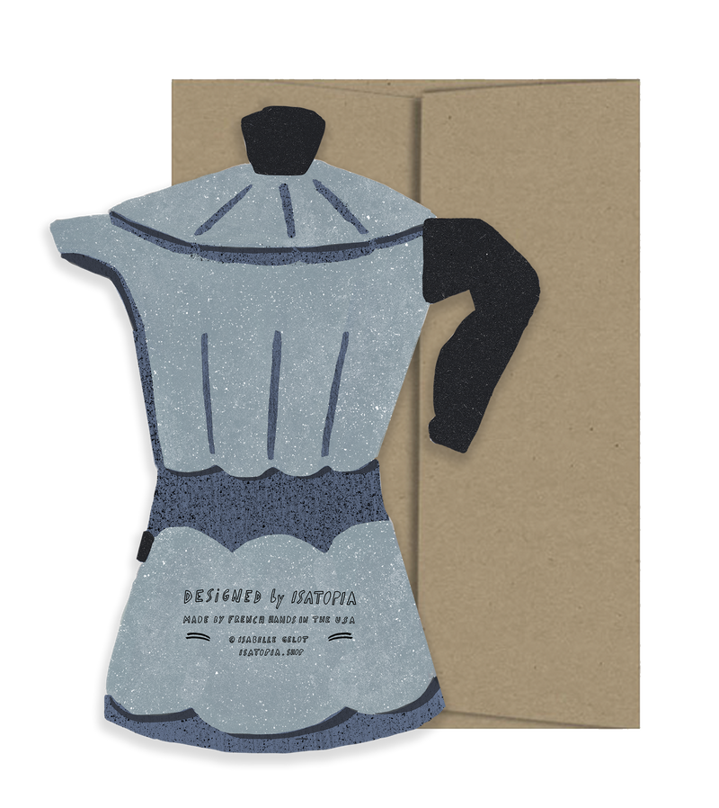Espresso  Die Cut Card - Italian Collection-zoom-