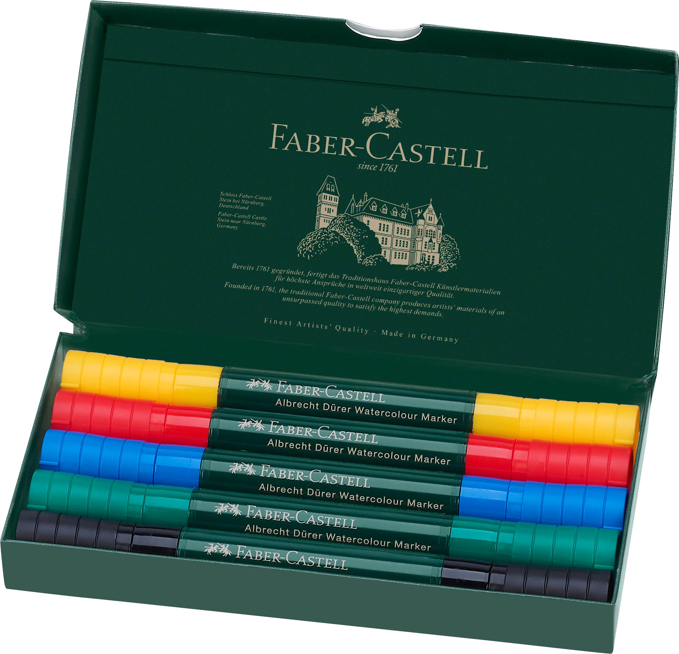 Albrecht Dürer Watercolor Markers, 5 Basic Colors-zoom-2