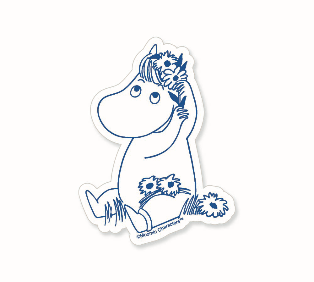 3P4 x Moomin® - Snorkmaiden Flowercrown Sticker-zoom-1