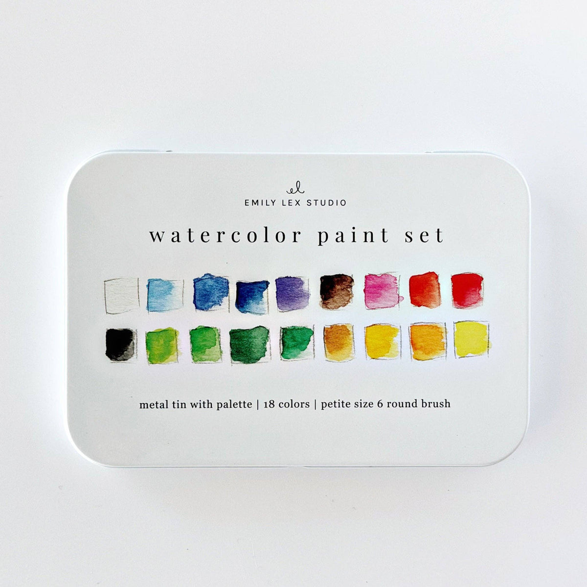 Watercolor Paint Set 18 colors (with brush)-3