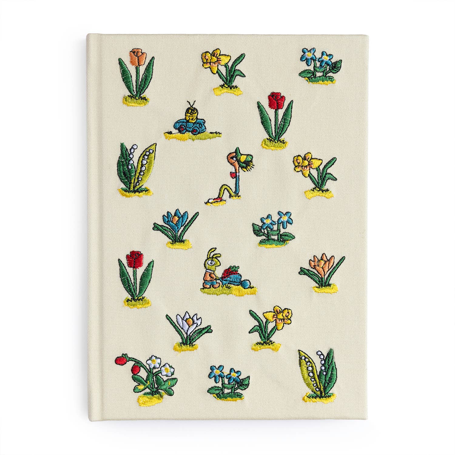 3P4 x Richard Scarry® - Lowly Floral Embroidered Journal-zoom-1