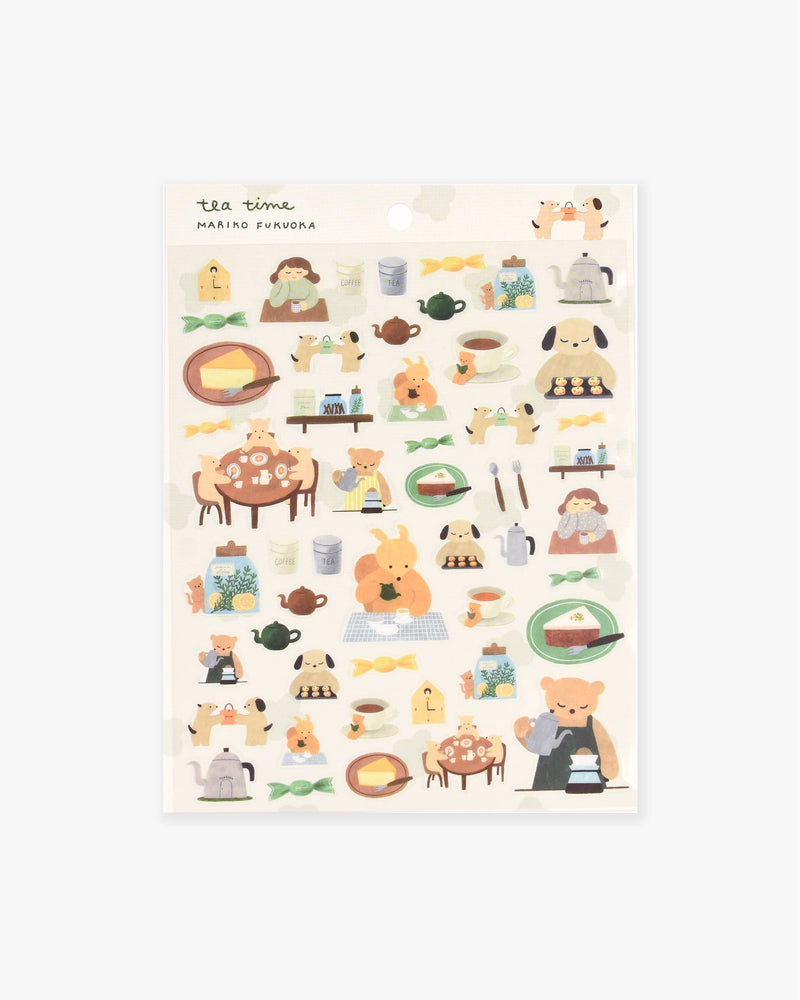 Clear Sticker Sheet - Tea Time-zoom-