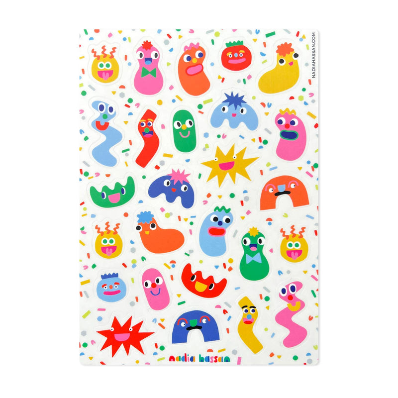 Make a Face 5x7 Sticker Sheet-zoom-