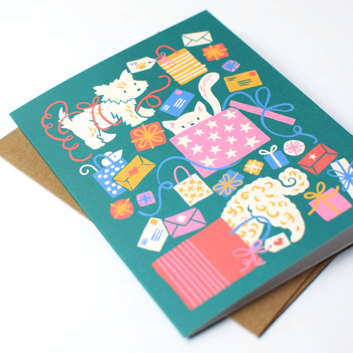 Merry Pets Christmas Greeting Card Set: Boxed Set of 8-zoom-4