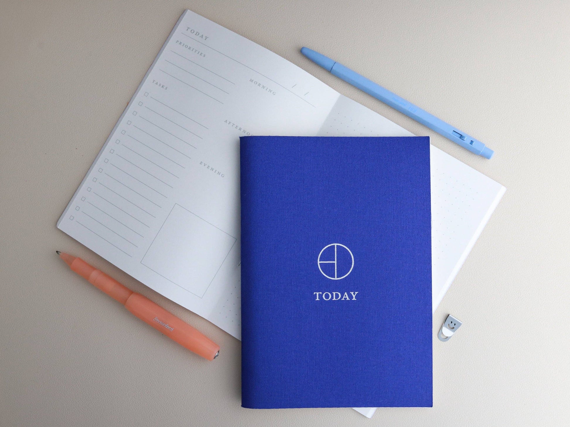 Indigo Cloth Saddle Stitch Planner-1