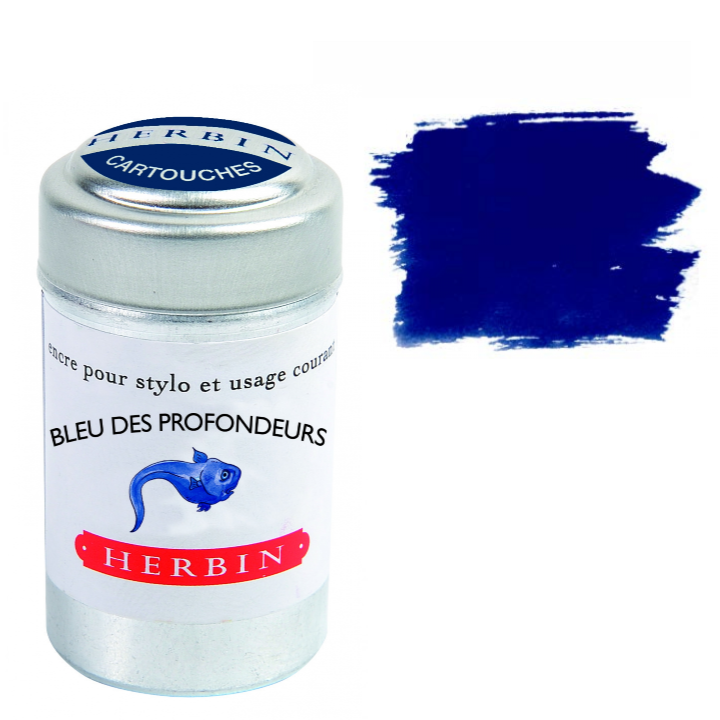 Herbin Fountain Pen Ink Cartridges - Tin of 6-zoom-