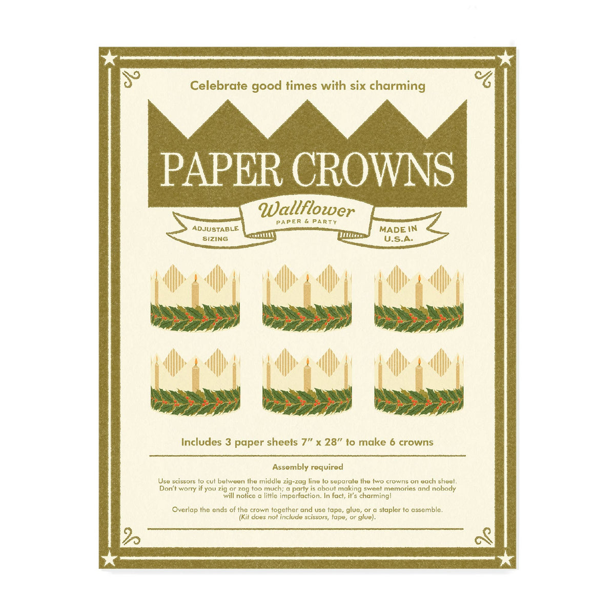 Saint Lucia Paper Crowns
